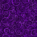 QT Coloressence Dotty Scroll Dark Grape Wide Back Fabric
