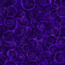 QT Coloressence Dotted Scroll Dark Iris Fabric