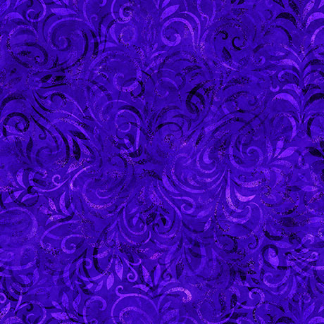 QT Coloressence Blooming Vine Iris Wide Back Fabric