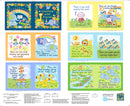 QT Fabrics Jungle Friends Counting With Friends Book Panel
