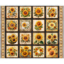 QT Sunflower Serenade Sunflower Picture Patches Fabric