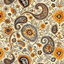 QT Sunflower Serenade Sunflower Paisley Cream Fabric
