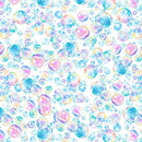 QT Cuties 3 Bubbles White Fabric