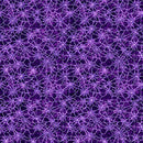 QT Witchypoo Spiderwebs Purple Fabric