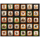 QT A Haunting We Will Go Monster Picture Patch Charcoal Panel