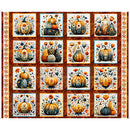 QT Harvest Hollow Pumpkin Decorative Pumpkin Patch Burnt Umber Panel