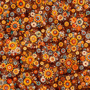 QT Harvest Hollow Fall Bouquets Burnt Umber Fabric