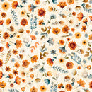 QT Harvest Hollow Ditsy Floral Cream Fabric