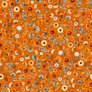 QT Harvest Hollow Ditsy Floral Pumpkin Fabric