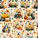 QT Harvest Hollow Pumpkin Patch Cream Fabric