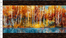 In The Beginning Fabrics a Year In Art Border Autumn Fabric ONLINE PURCHASE ONLY