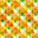 QT Foodies Diagonal Plaid Orange Fabric