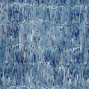 Island Batik Meadow Brook Lines With Dots Blue Wave Batik Fabric