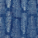 Island Batik Meadow Brook Ferns Blue Bluebird Batik Fabric