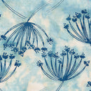Island Batik Meadow Brook Queen Annes Lace Blue Heavenly Batik Fabric