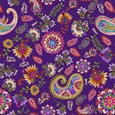 Blank Quilting Petra Purple Paisley With Medallion Fabric