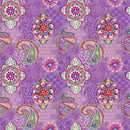 Blank Quilting Petra Lilac Paisley Medallion on Tonal Fabric
