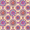 Blank Quilting Petra Ivory Medallions Fabric