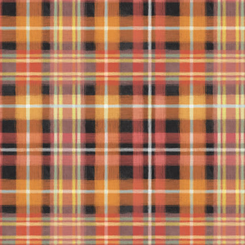 Blank Quilting Late Summer Harvest Plaid Orange Fabric