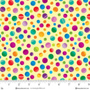 Henry Glass My Very Silly Monster ABCs Dots Yellow Fabric