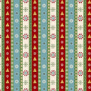 Henry Glass Nordic Holiday Mini Stripe Ice Blue Multi Fabric