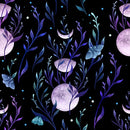 Blank Quilting Jardin De Lune Butterflies With Thistle Flowers Glow in The Dark Fabric
