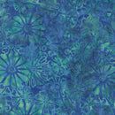 Anthology Jdj Blueberry Bouquet Blue Batik Fabric
