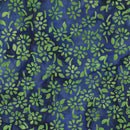 Anthology Jdj Blueberry Daisies Blueberry Batik Fabric