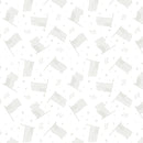 Wilmington Prints Strength And Honor Flags White on White Fabric