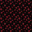 Wilmington Prints Cardinal Charm Berry Toss Black Fabric