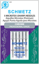 Schmetz Microtex Chrome Needles 70/10