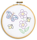 Bees & Butterfly 6 Inch Hoop Embroidery Kit