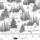 Blank Quilting Be Merry And Shine Winter Village White Fabric