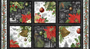 Blank Quilting Be Merry And Shine Christmas Blocks Charcoal Panel