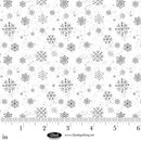 Blank Quilting Be Merry And Shine Snowflakes White Fabric