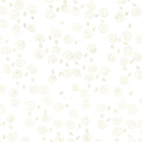 Island Batik Swirls White Batik Fabric