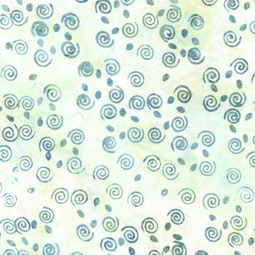 Island Batik Swirls Teal Aqua Batik Fabric