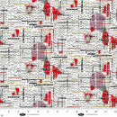 Blank Quilting Spread The Word Partial Letters And Words White Fabric