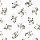 Wilmington Prints Safari Snuggles Zebra Toss White Fabric