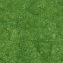 Island Batik Spring Fling Scattered Flowers Green Apple Batik Fabric