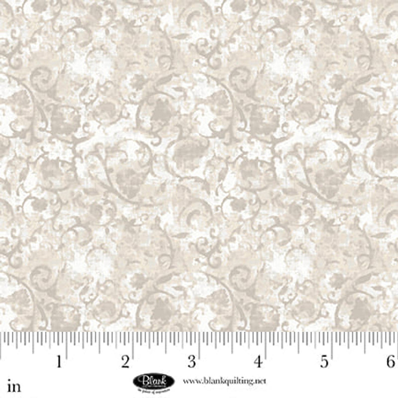 Blank Quilting Hushed Hues Scroll Pebble Fabric
