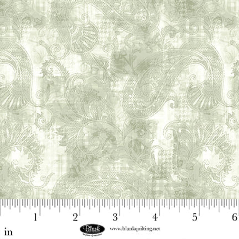 Blank Quilting Hushed Hues Paisley Sage Fabric
