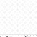 Blank Quilting Morning Mist IX Circles Dot And Spikes White On White Fabric