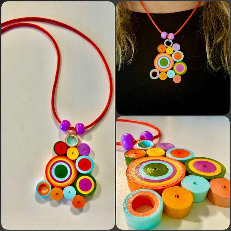 Paper Quilling Necklace Design Class~August 4th, 2024