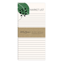 Kelly Green Garden Leaves Market List Pad