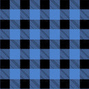 Oasis Fun Flannels Blue And Black Buffalo Plaid Fabric