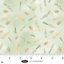Blank Quilting Spring Serenade Tossed Carrots Light Green Fabric