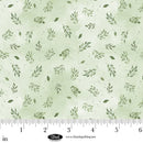 Blank Quilting Spring Serenade Tossed Leaves Light Green Fabric