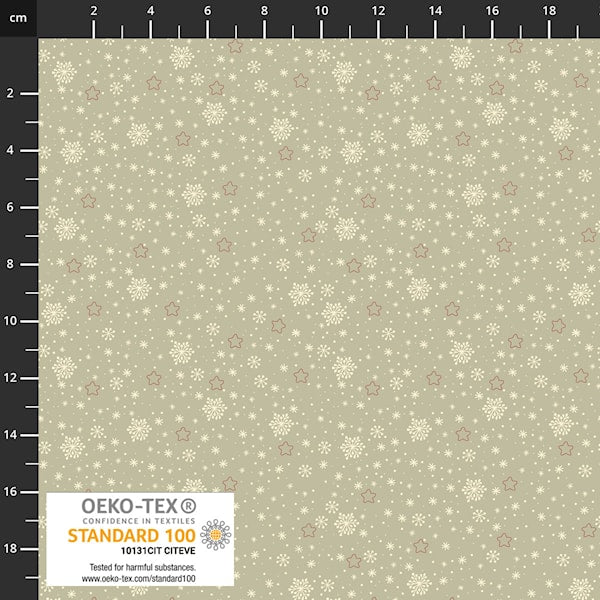 Stof Snow Is Falling Snowflakes Sand Fabric