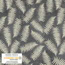 Stof Vintage Windflower Ferns Gray Fabric